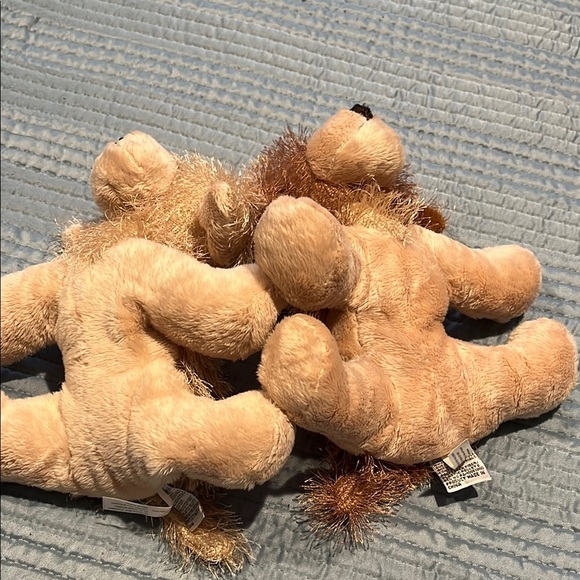 GANZ Tan and Brown Plush Dog Toys with Fluffy Fur - Picture 5 of 7